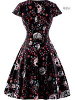 Robe évasée vintage pour look retro