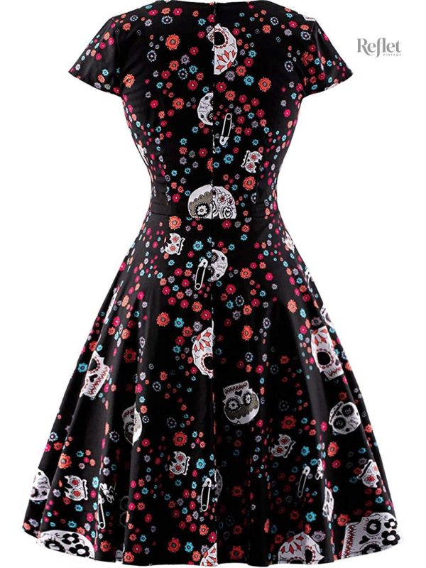 Robe évasée vintage pour look retro