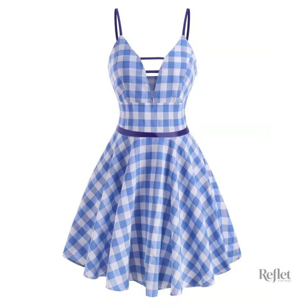 Robe jupe évasée années 50, style décontracté