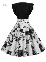 Robe années 60 élégante, style rétro et coloré