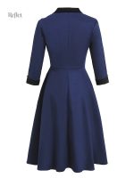 Design classique bleu roi de la mode des années 60