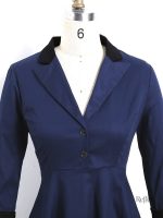 Robe élégante bleu roi tendance années 60