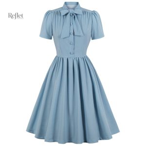 Robes Vintage Années 60 avec nœud décoratif