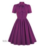 Robe années 60, look classique avec nœud