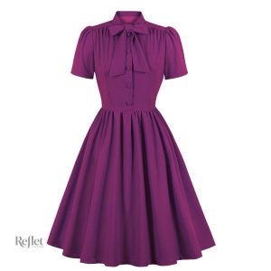 Robe années 60, look classique avec nœud