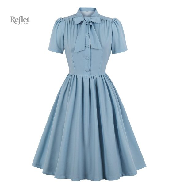 Robe rétro avec nœud, inspiration années 60