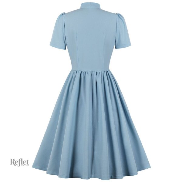 Robe vintage à nœud, charme des années 60