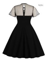 Robe à imprimé graphique typique des années 60