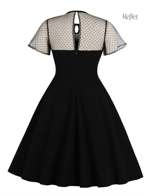 Robe à imprimé graphique typique des années 60