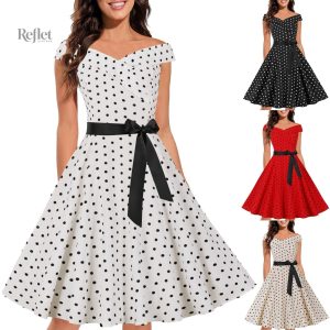 Robe cocktail vintage années 60, style classique et élégant