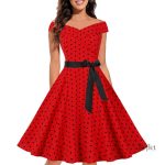 Robe cocktail femme, style années 60, tendance vintage