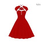 Robe vintage années 60, design coloré et féminin