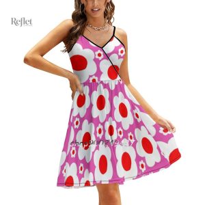 Robe des années 70 à motifs colorés