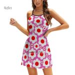 Robe courte style année 70 avec ceinture
