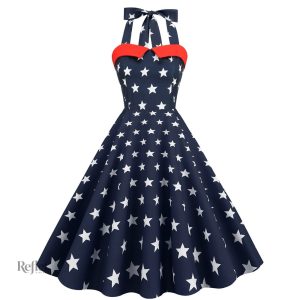 Robe années 60, coupe courte, look rétro
