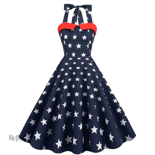 Robe années 60, coupe courte, look rétro