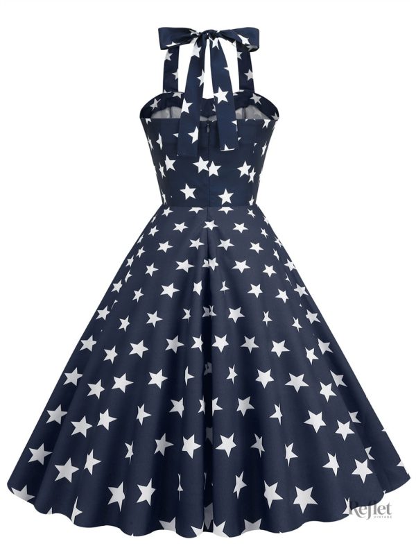 Robe courte rétro, palette de couleurs tendance