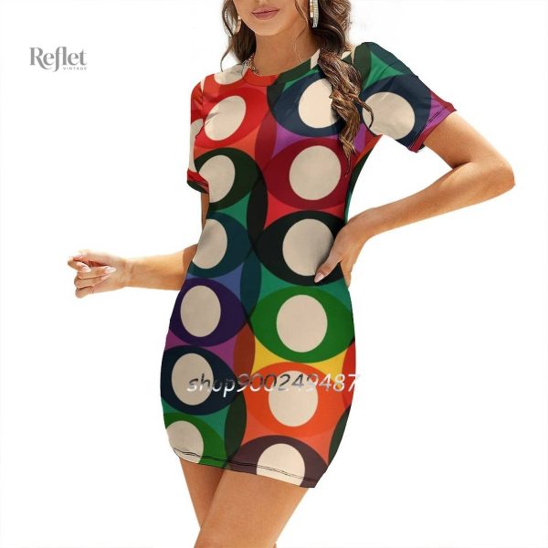 Robe féminine années 70, parfaite pour l'été