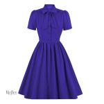 Robe années 60 à motifs, élégance vintage