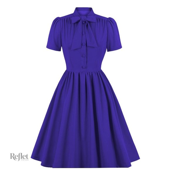 Robe années 60 à motifs, élégance vintage
