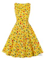 Modèle rétro de robe années 50, chic et féminin