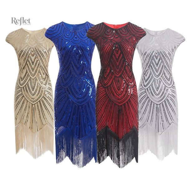 Robe rétro des années 30, style bohème