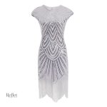 Robe années 30 avec accents rétro distincts