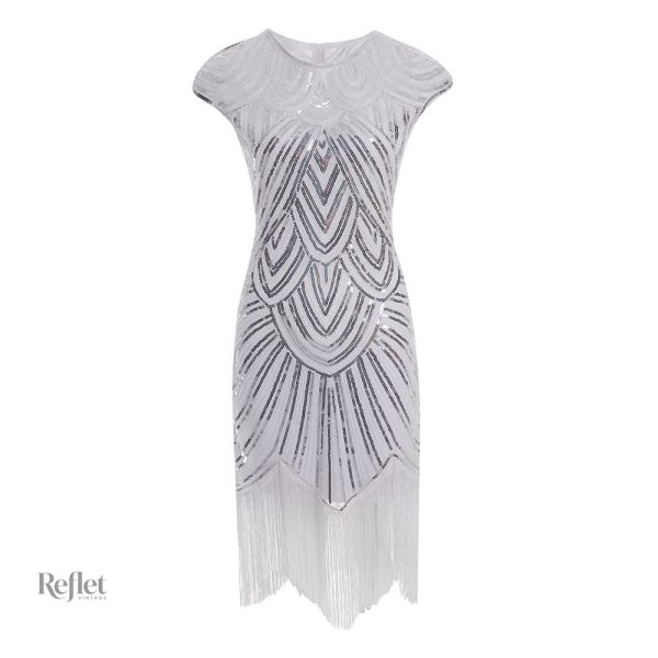 Robe années 30 avec accents rétro distincts