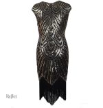 Robe années 30 au tissu satin doux