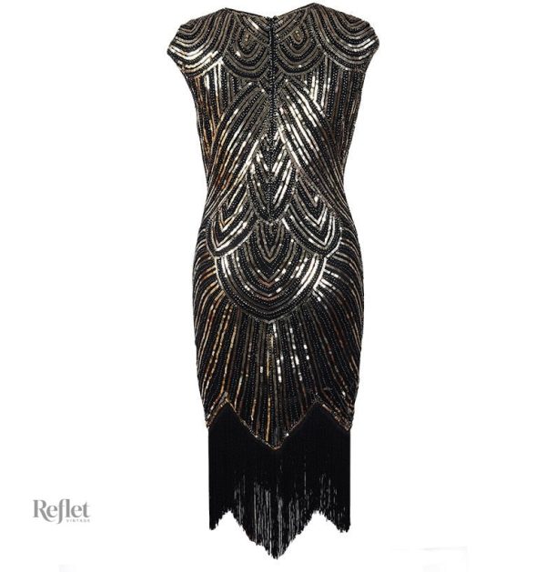 Robe années 30 au tissu satin doux