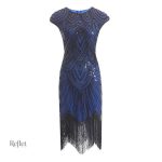 Robe années 30 en tissu léger et fluide