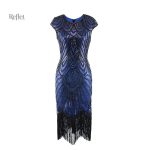 Robe 30's avec jupe évasée et ceinture