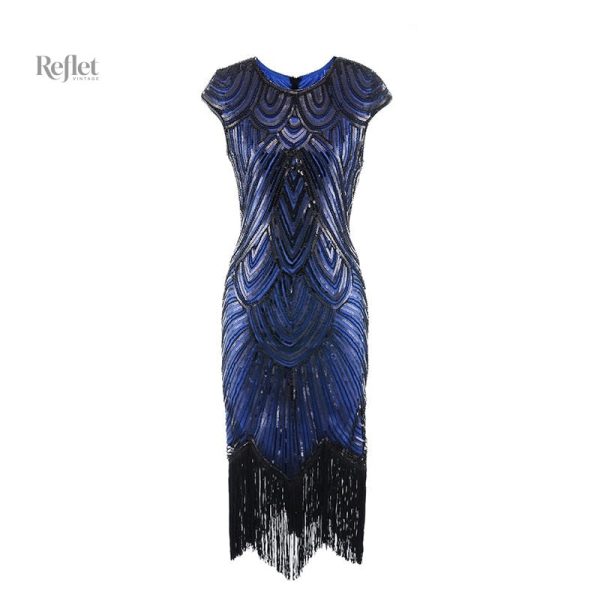 Robe 30's avec jupe évasée et ceinture