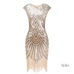 Robe classique des années 30, couleurs pastel