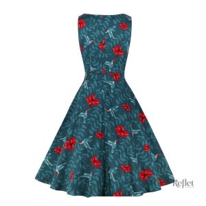 Robe années 50 aux couleurs vives pour une allure pétillante