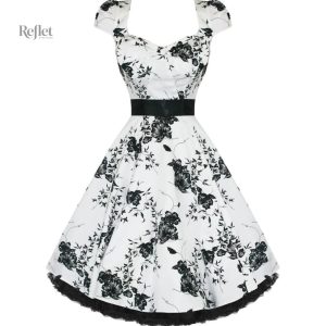 Robe de bal années 50, style rétro élégant