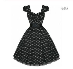 Robe vintage années 50 avec jupe évasée