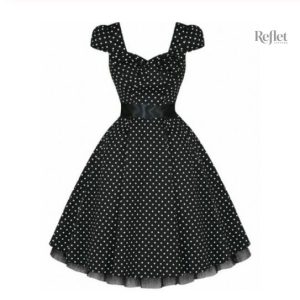 Robe vintage années 50 avec jupe évasée