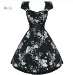 Modèle classique de robe années 50 pour soirée