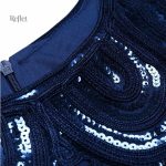 Robe de cocktail avec touches art déco années 30