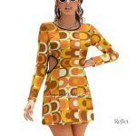 Robe à pois années 70, chic et décontractée