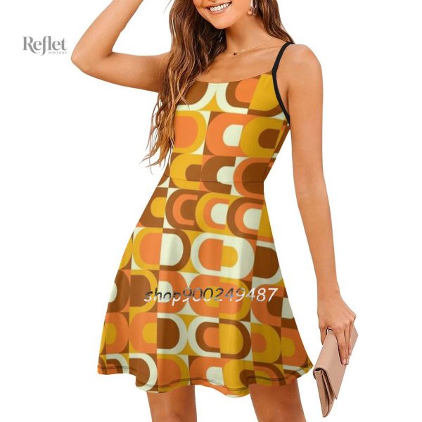 Robe femme années 70, coupe ample