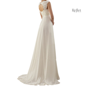 Détails raffinés sur une robe de mariée pour princesse