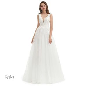 Robe de mariée princesse en tulle et satin