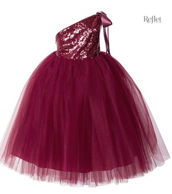Robe bleue pour jeune princesse