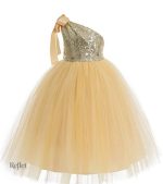 Robe princesse blanche et pailletée