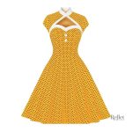 Robe vintage des années 60 à motifs colorés