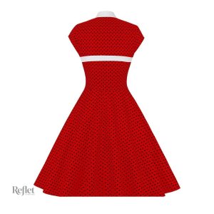 Style rétro des années 60, robe à fleurs printanières