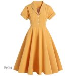 Robe classique des années 40 en style vintage