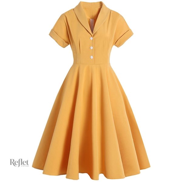 robes-des-annees-40-1 Robe classique des années 40 en style vintage